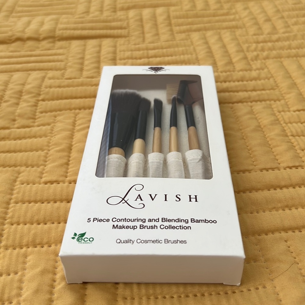 5 piece make up brush collection